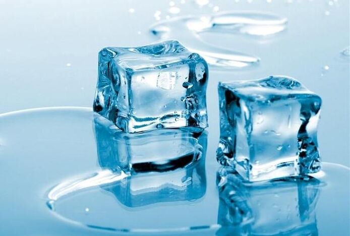 Ice cubes for varicose veins